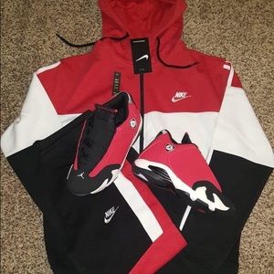 Jumpsuit & Jordan’s Shoes